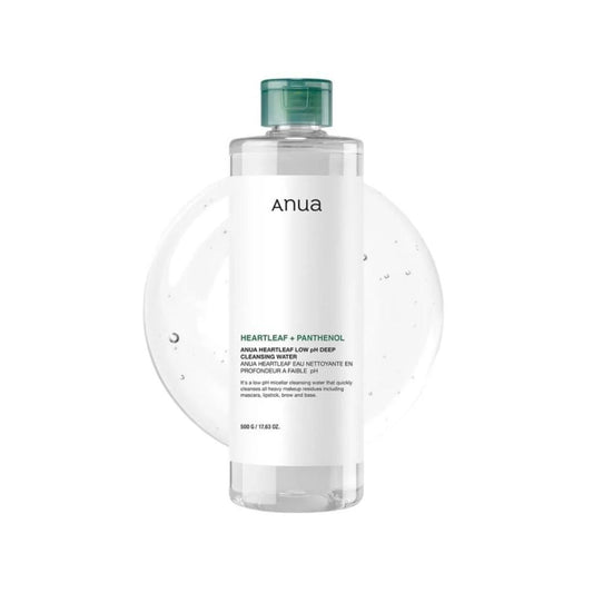 ANUA - Heartleaf 87% Low pH Deep Cleansing Water.