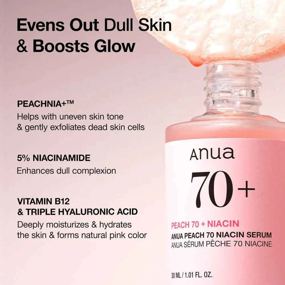 ANUA Peach 70 Sérum Niacine 30 ml