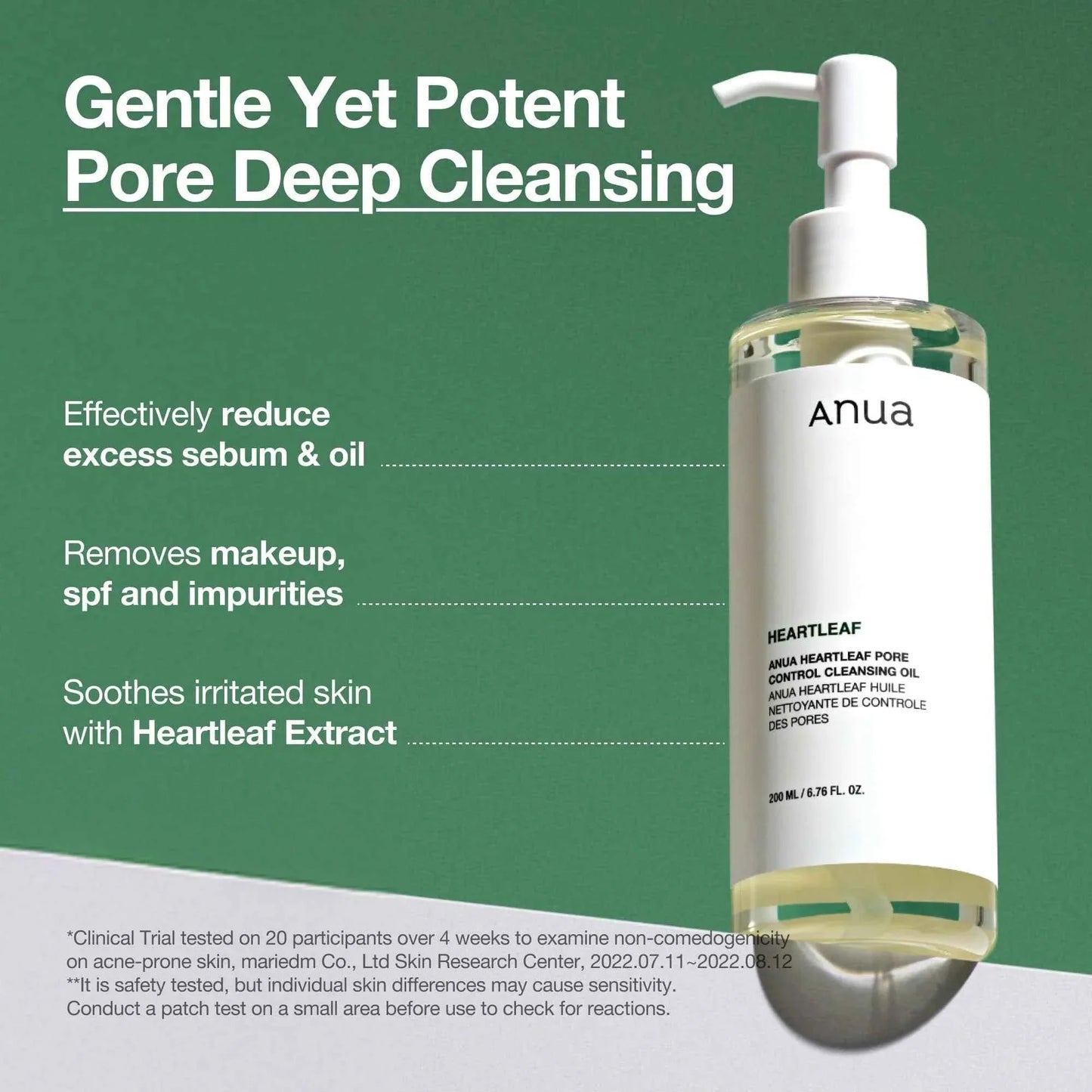 Huile nettoyante anti-pores Heartleaf ANUA 200 ml