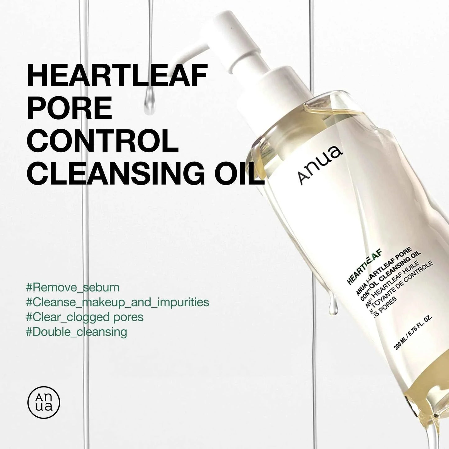 Huile nettoyante anti-pores Heartleaf ANUA 200 ml