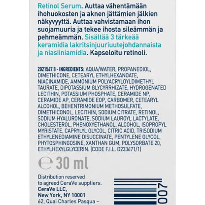 CERAVE SERUM RESURFACANT AU RETINOL 30 ML