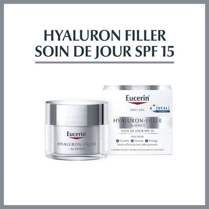 EUCERIN HYALURON FILLER 3* EFFECT SOIN DE JOUR SPF 15 PEAU SECHE 50ML