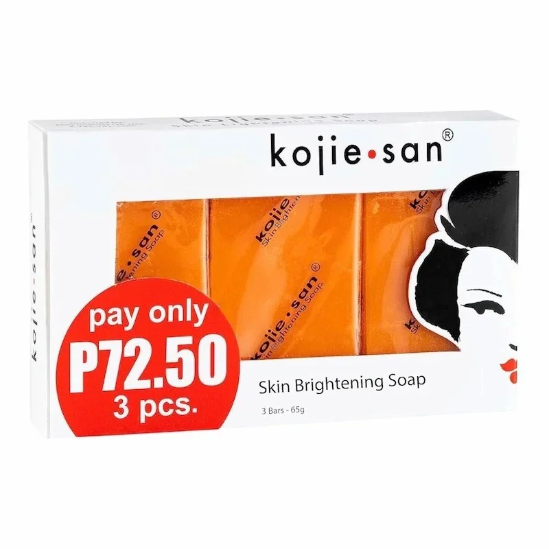 Kojie San Skin Lightening Soap – Savon Éclaircissant à l&rsquo;Acide Kojique (Pack de 3 x 65g)