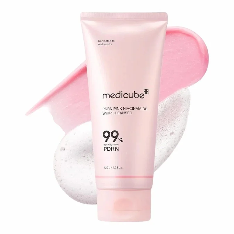 Medicube PDRN Pink Niacinamide Whip Cleanser – Nettoyant Mousse Régénérant 120g