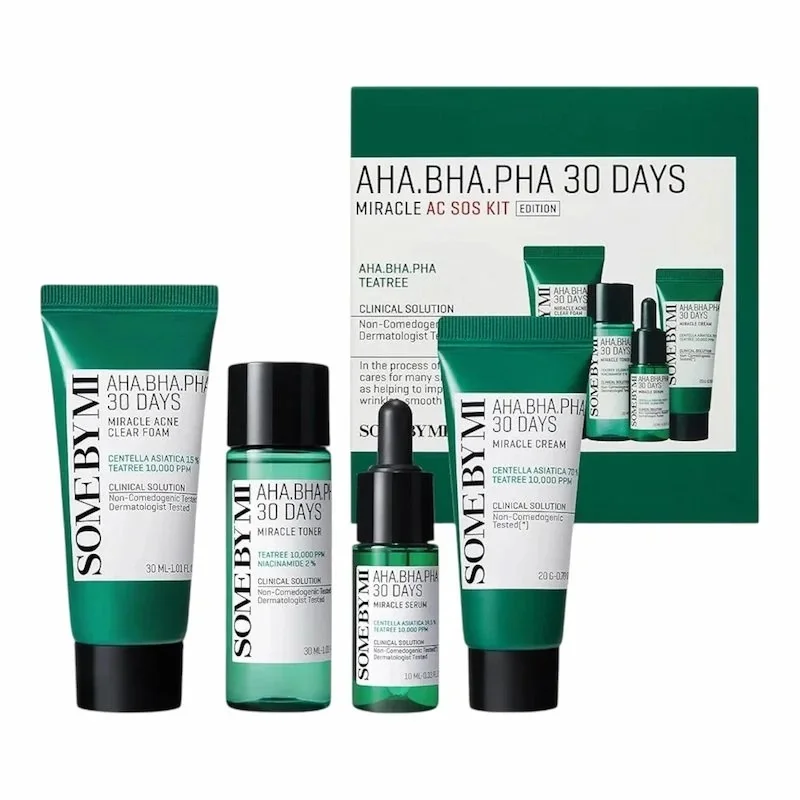 Some By Mi 30 Days Miracle AC SOS Kit – Routine Complète Anti-Imperfections (4 produits)