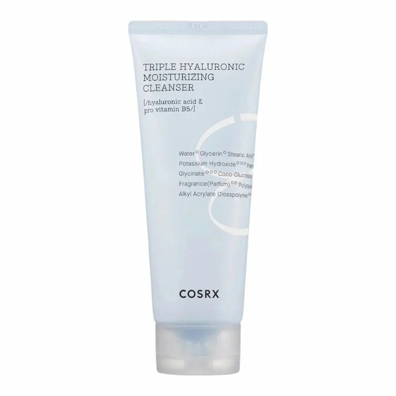 COSRX Triple Hyaluronic Moisturizing Cleanser – Nettoyant Visage Hydratant à l&rsquo;Acide Hyaluronique 150ml
