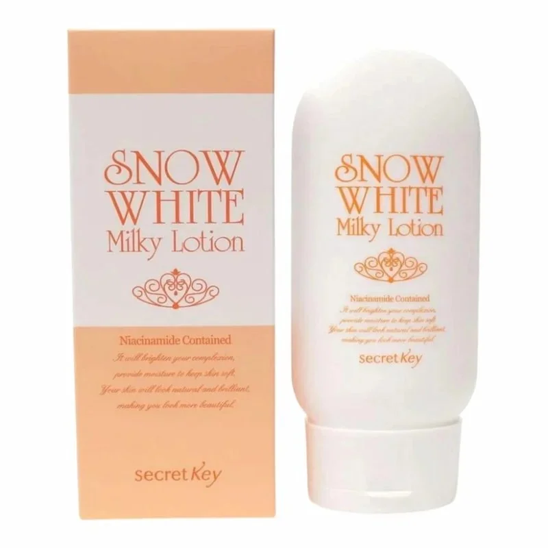 Secret Key Snow White Milky Lotion – Lotion Éclaircissante Visage & Corps 120g
