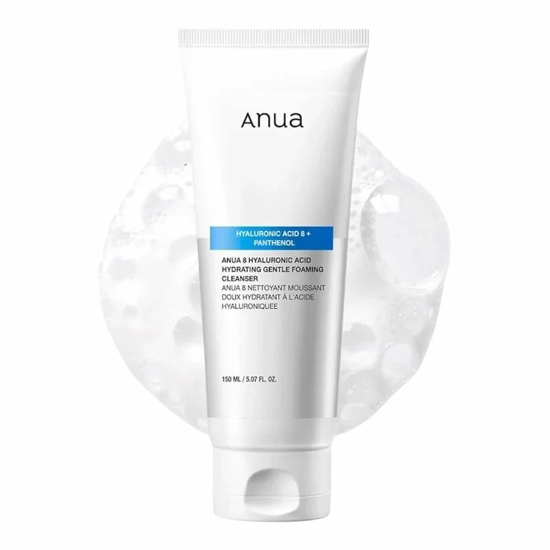 Anua 8 Hyaluronic Acid Moisturizing Gentle Gel Cleanser – Nettoyant visage doux